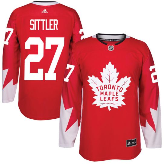 2017 NHL Toronto Maple Leafs Men #27 Darryl Sittler red jersey->toronto maple leafs->NHL Jersey